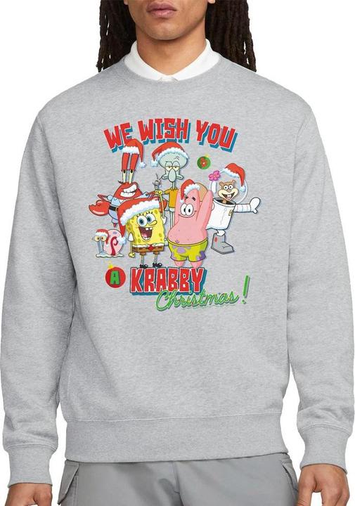 Immagine prodotto Spongebob Squarepants We Wish You A Krabby Christmas! Felpa Adulto Unisex (XXL)