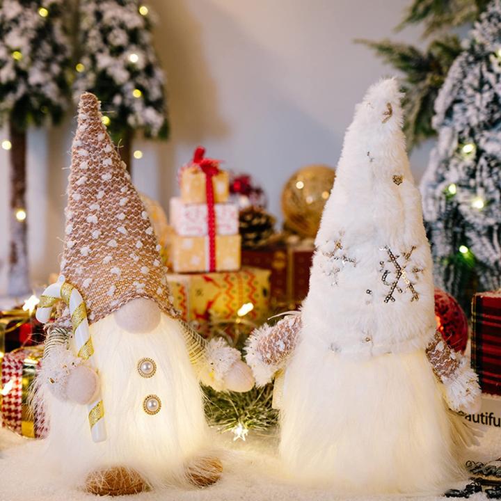 Produktbild Alopini Weihnachtsdekoration 2 Stück Weihnachtselfe mit Licht