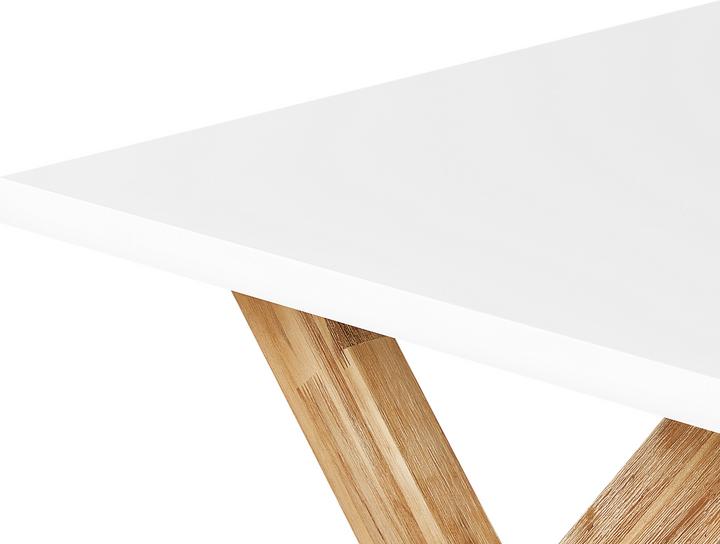 Produktbild Beliani Gartenmöbel Set Faserzement weiss 8-Sitzer 5-teilig OLBIA (200 cm)