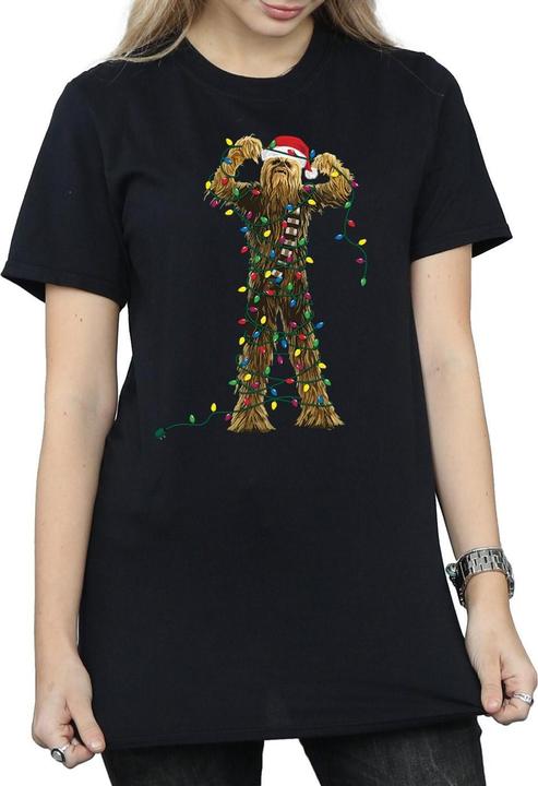 Star Wars Chewbacca Christmas Lights TShirt (L)