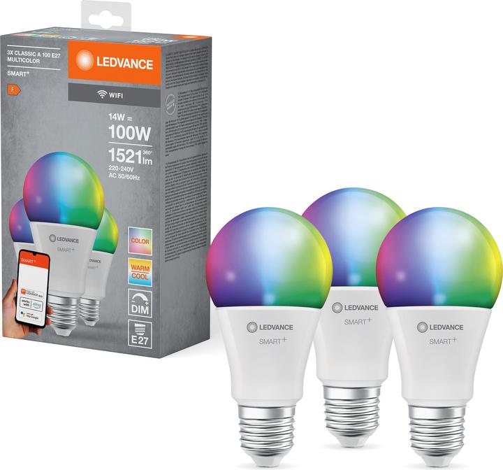 Produktbild Ledvance Classic (E27, 14 W, 1521 lm, 3 x, F)