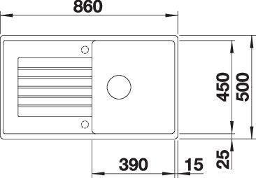 Produktbild Blanco ZIA 5 S (86 cm, 50 cm)
