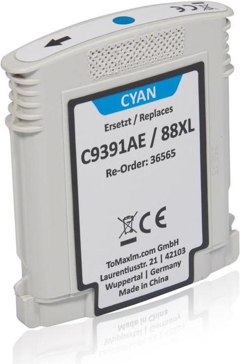 Actual product image Inkadoo Printer cartridges compatible with HP C9391AE / 88XL Ink cartridge, cyan Cyan (C)