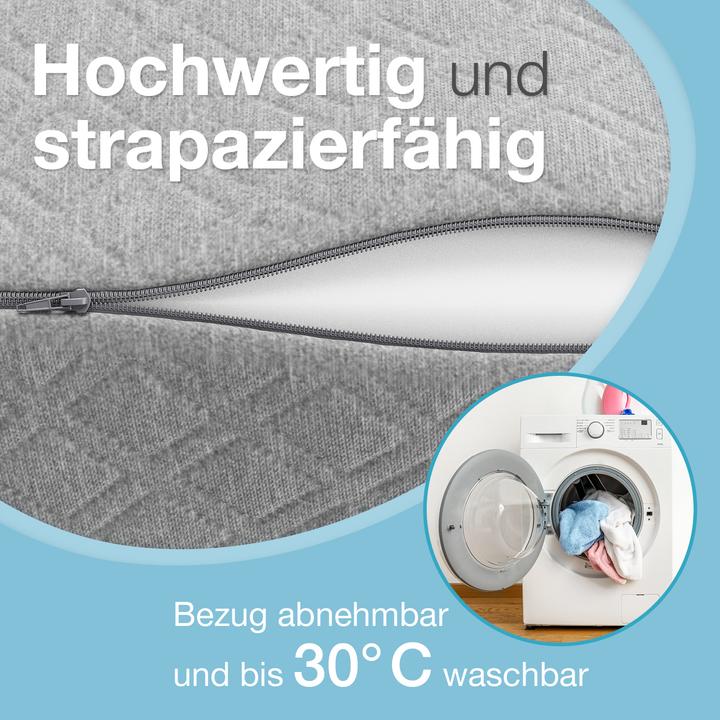 Actual product image Bestschlaf Venenkissen Beinhochlagerungskissen aus Memory Foam, Beinkissen zur Entlastung, Lagerungskissen mit (20 x 65 x 40 cm)