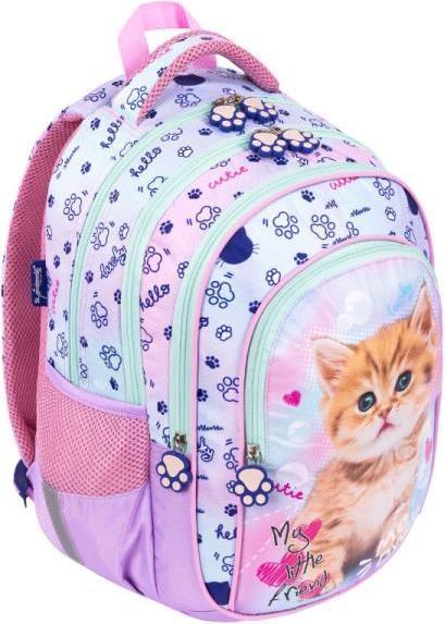 Majewski Rucksack mit 4 Fächern BPL-58 My Little Friend pastel Kitty