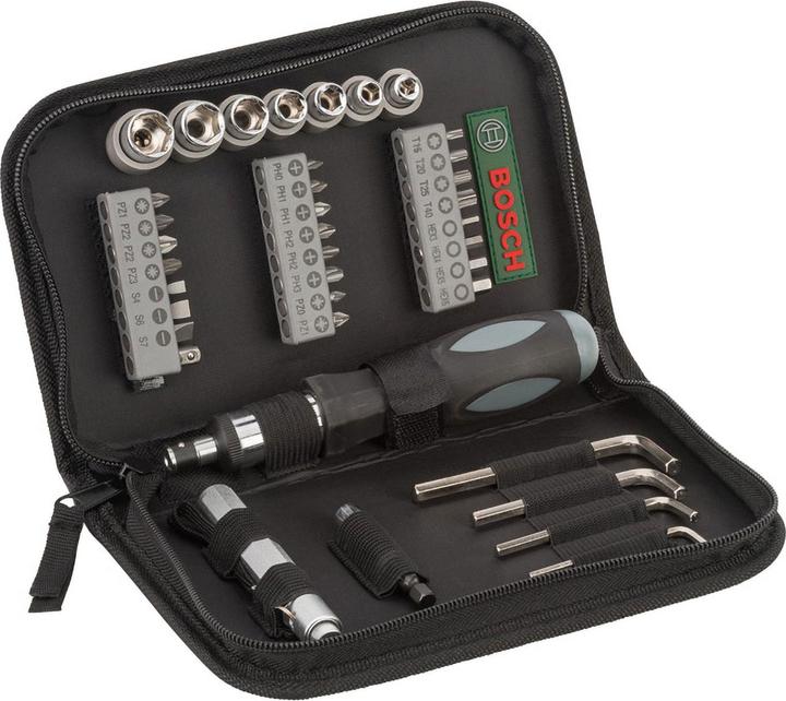 Produktbild Bosch Professional Heimwerker Werkzeugset in Tasc (13 mm, Magnetisch, Vierkant-Adapter für Steckschlüssel)