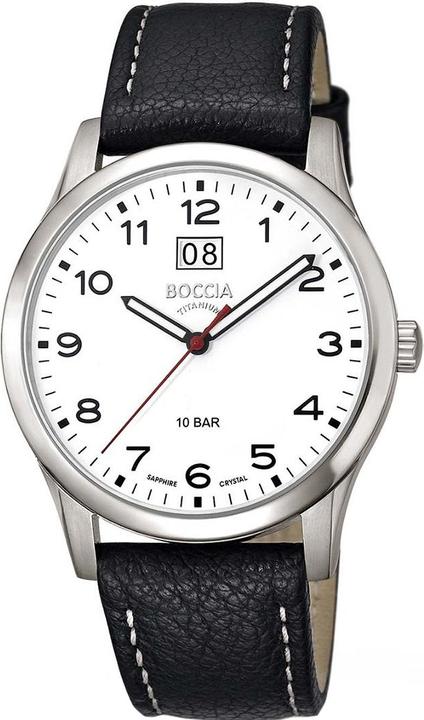 Boccia 3580-05 Herrenuhr Titanium 41mm 10ATM (Analoguhr, 41 mm)