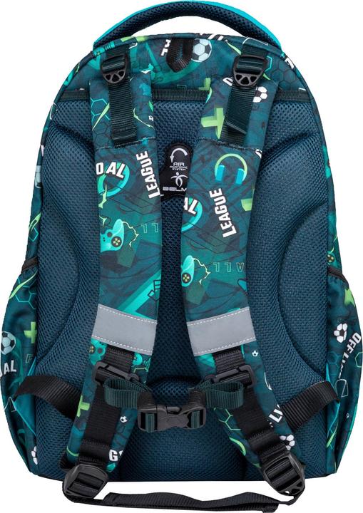 Produktbild Belmil Maxi Pack Schulrucksack mit Brustgurt 2tlg. Set "Football Goa (22 l)