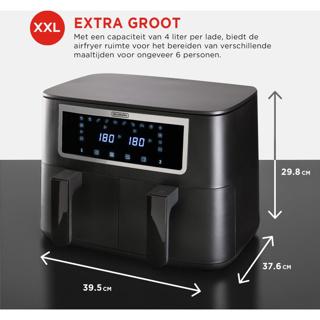 Productafbeelding Bourgini Duo Friteuse 2x4.0L