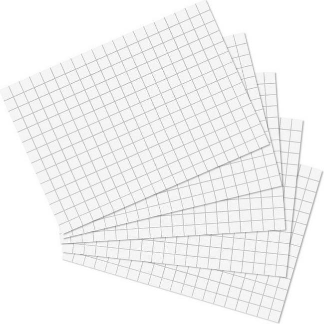 Produktbild Biella Karteikarten kariert A8 (A8, 200 g/m², 200 x)