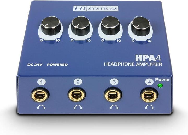 Actual product image LD Systems Headphone amplifier LDHPA4 Bla (Tone control)