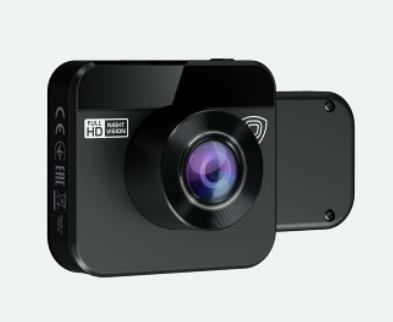 Actual product image Prestigio RoadRunner 380, 2.0" (320x240) IPS Ekranas, Dual camera: front - FHD 1920x1080@30fps, HD 1280x720@ (Night vision, Built-in display, Built-in microphone, Full HD)