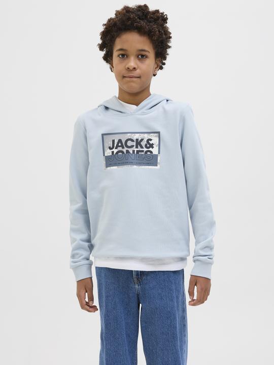 Produktbild Jack & Jones Jcologan Ss24 Print Sweat Hood Sn Jnr (176)