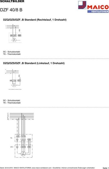 Produktbild Maico MAI DZF 40/8 B Wandeinbau-Ventilator