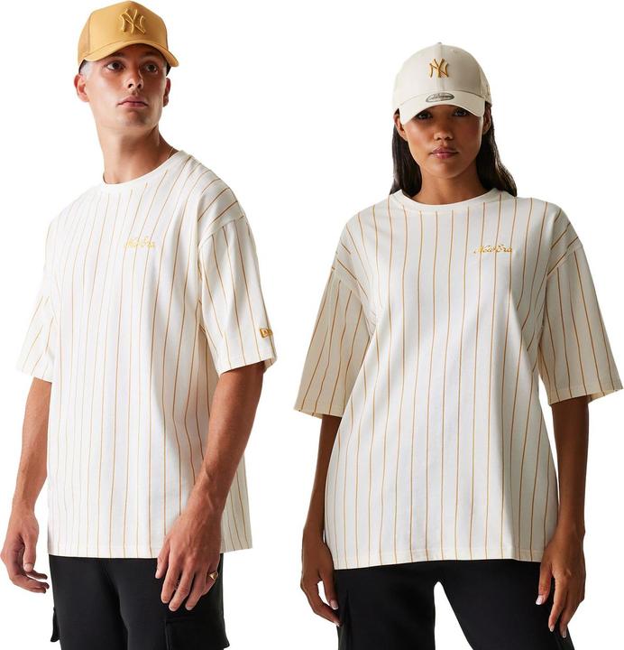 Immagine prodotto New Era Oversized Shirt - PINSTRIPE off white - M (M)