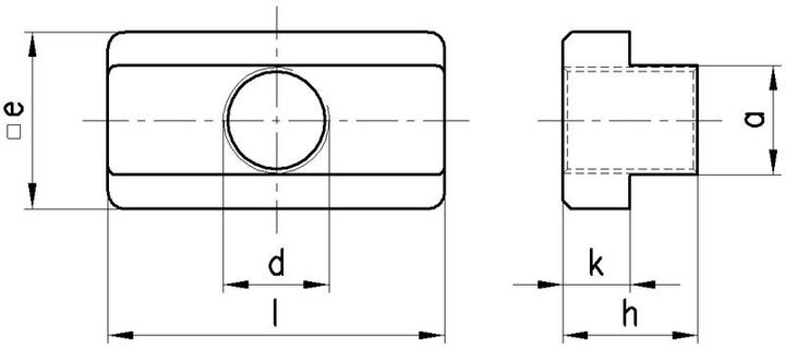 Productafbeelding Amf T-gleufmoer lang
