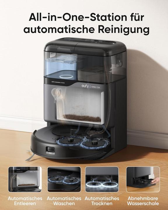 Actual product image eufy Anker Robot Vacuum Cleaner Omni C20 Golden (Robot vacuum)