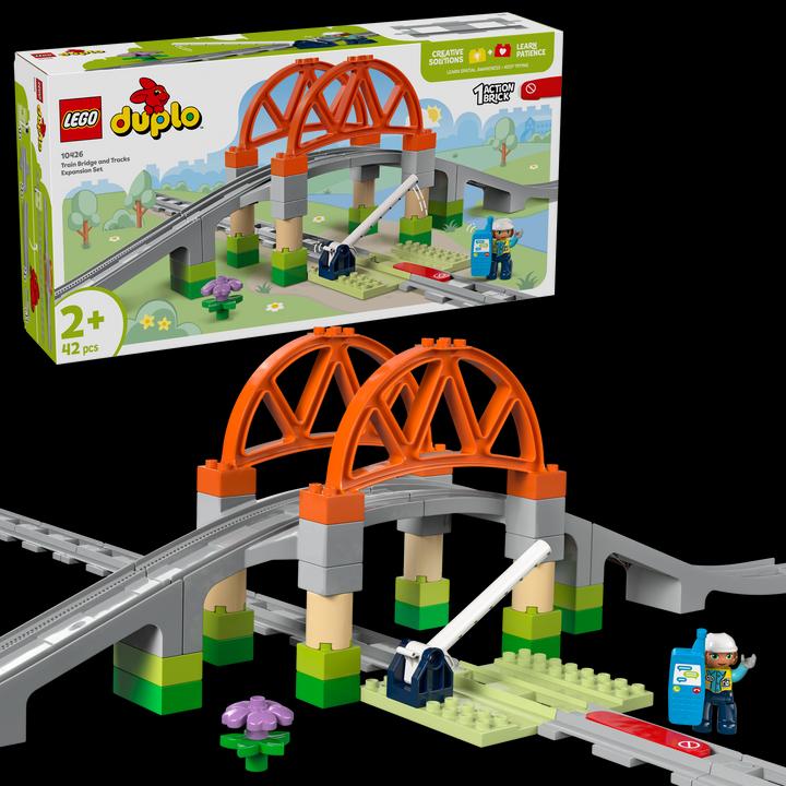 Produktbild LEGO Eisenbahnbrücke und Schienen - Erweiterungsset (10426)