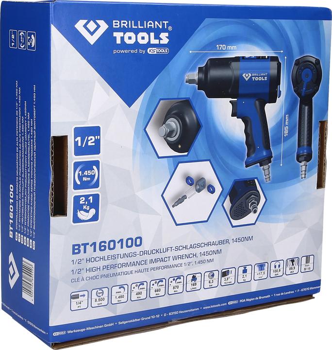 Produktbild Brilliant Tools Druckluft-Schlagschrauber (Druckluft)