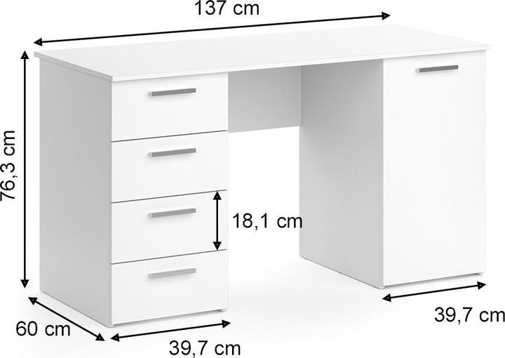 Produktbild Vicco Nico (137 x 60 x 76.5 cm)