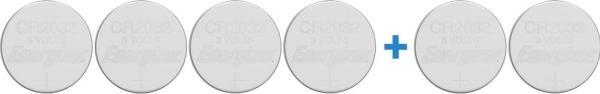 Energizer Pile a bottone 2032 E303945700 Litio 4+2pz. (10 pz., CR2032)