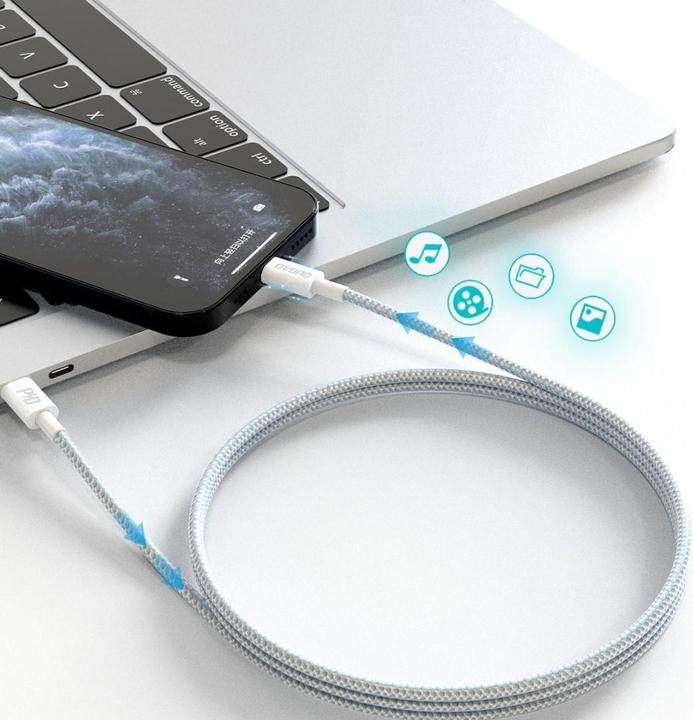 Image du produit Dudao Câble USB-C vers USB-C L5ProC PD 45W, 1m (gris) (1 m, USB 2.0)