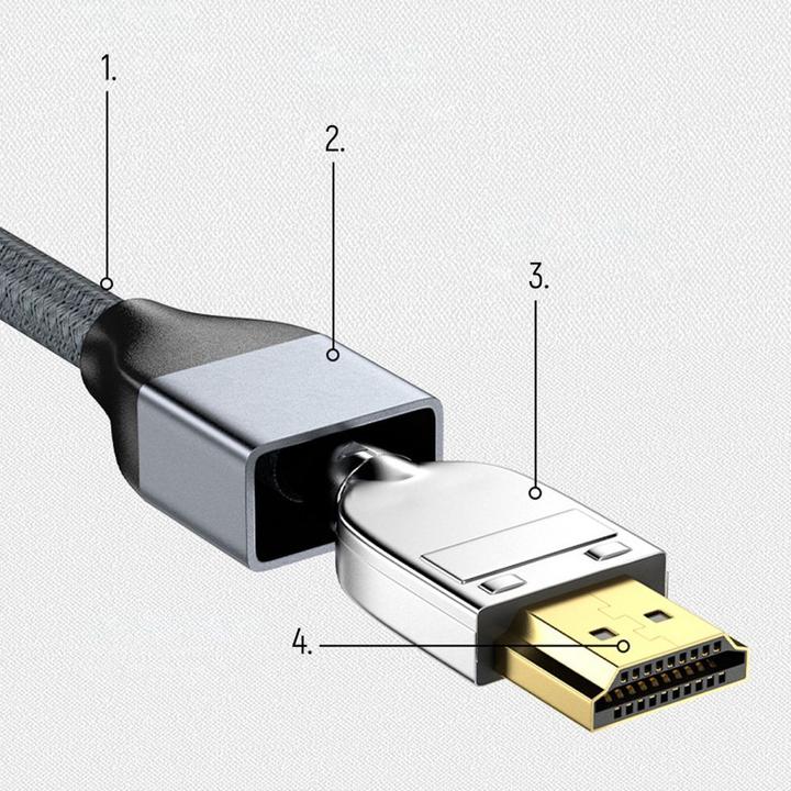 Immagine prodotto Wozinsky cavo HDMI 2.1 8K 60 Hz 48 Gbps / 4K 120 Hz / 2K 144 Hz 5 m Argento (WHDMI-50) (5 m, HDMI)