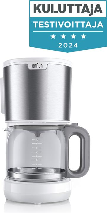 Productafbeelding Braun Koffiezetapparaat KF 1500 WH 10 kopjes