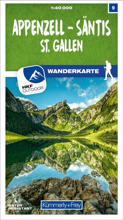Image du produit Carte d'excursions 09 Appenzell - Säntis - St.Gallen