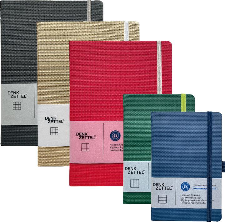 Produktbild Denkzettel Notizbuch Tenax (A6, Kariert, Harter Einband)