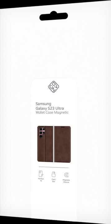 Actual product image Cazy Book Case Compatible with Samsung Galaxy S23 Ultra - Cover Foldable Magnetic Synthetic Leather - (Samsung Galaxy S23 Ultra)