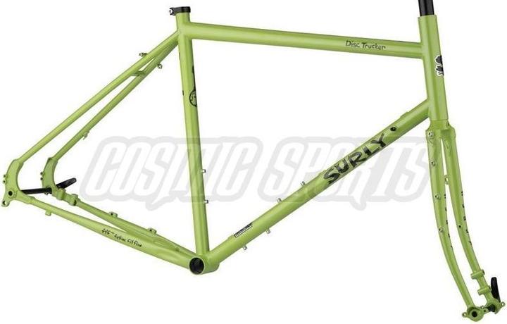 Surly Disc Trucker touring bike frame kit, 26", 42cm, pea lime soup