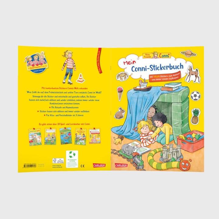 Actual product image Conni Yellow Series (activity book): My Conni sticker book