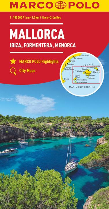 Produktbild MARCO POLO Karte Mallorca, Ibiza, Formentera, Menorca 1:150 000