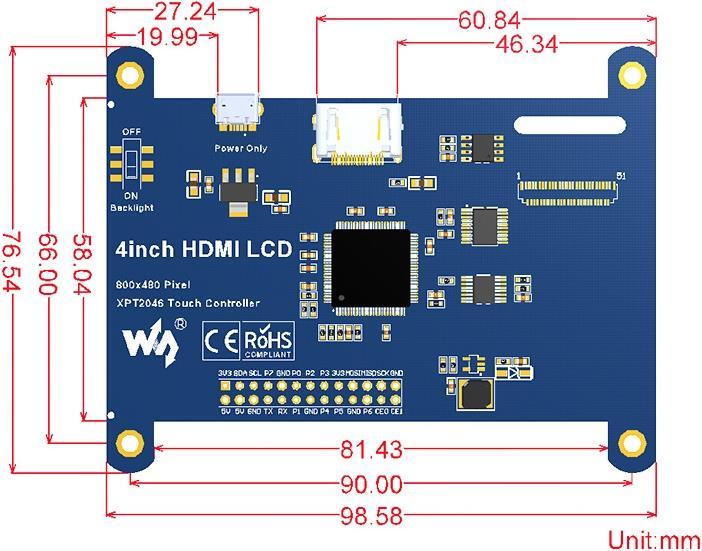 Produktbild WaveShare IPS Display 4.0 (Display)