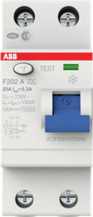 Produktbild ABB FI-Schutzschalter 2-polig 25A/0,3A