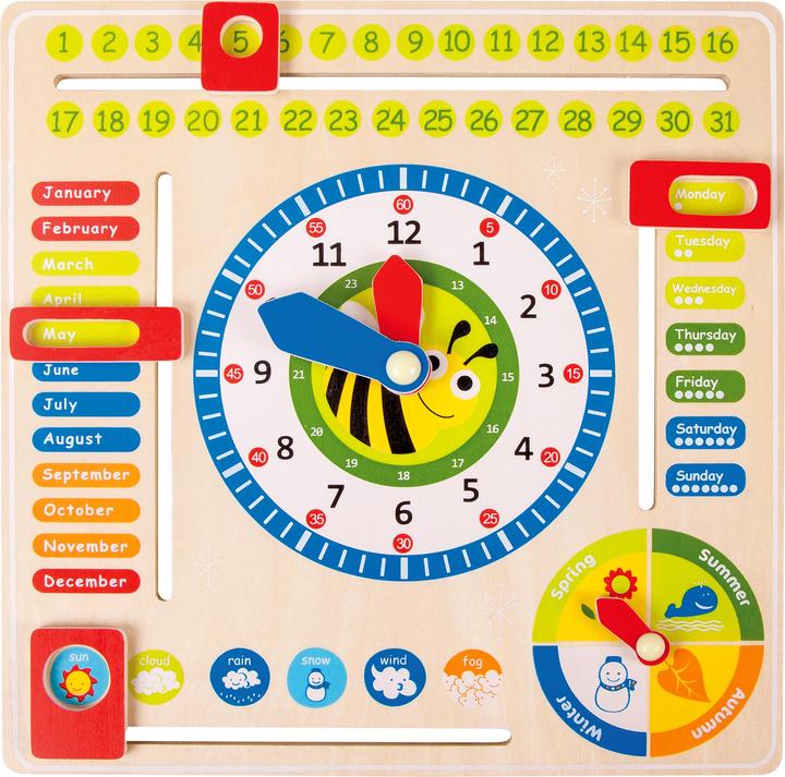 Actual product image small foot Learning board Date, times and seasons (English)