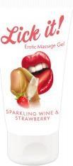 Produktbild Lick-it Erotic Massage Gel Sparkling Wine And Strawberry (50 ml)