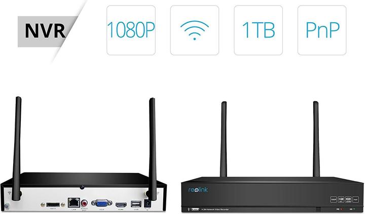 Actual product image Reolink RLK4-210WB4 - 4-channel wireless surveillance camera system