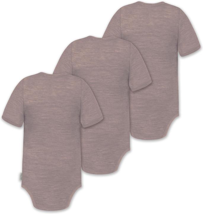 Image du produit Normani Lot de 3 bodies manches courtes bébé mérinos "Tihoi" - 9311 (56)
