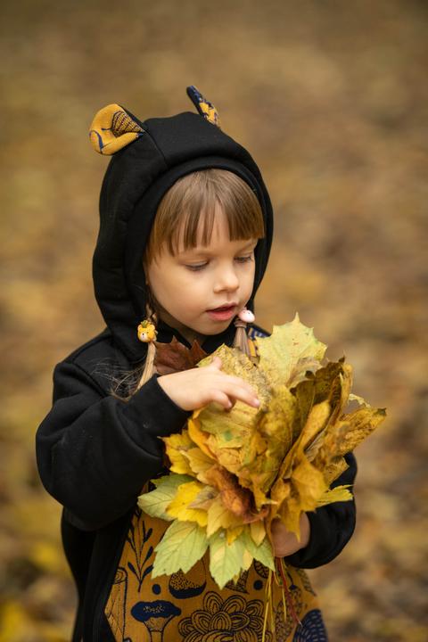 Actual product image Lennylamb Bear Romper - Under The Leaves (80)