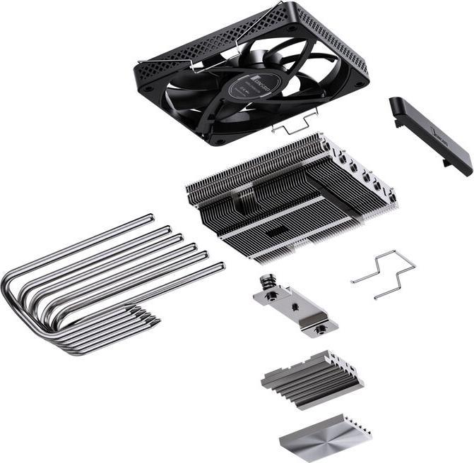 Actual product image Jonsbo HP600 CPU cooler, 120 mm - black (66 mm)