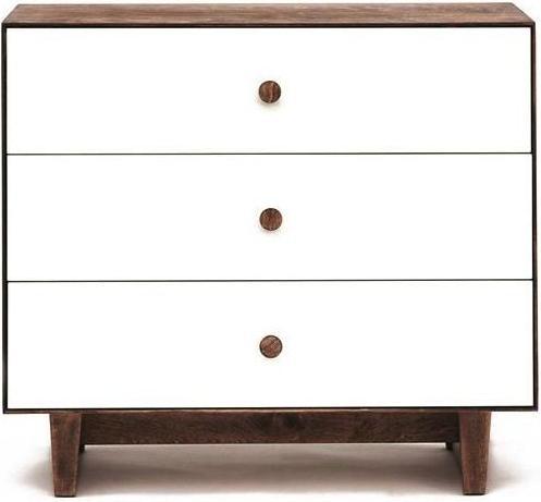 Oeuf Commode à langer "Merlin 3" (base : Rhea), noyer