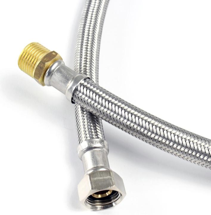 Actual product image XPOtool 600mm Flexible Hose DN13 3/4" UN (24.12mm) & 1/2" M (20.95mm) Stainless Steel EPDM Arm