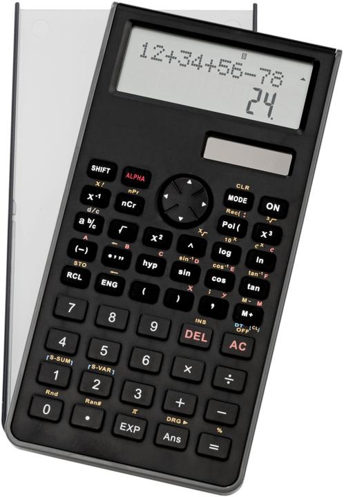 Produktbild Genie Technisch-wissenschaftlicher Rechner mit 240 Funktionen mit 10 Stellen und 2 zeiligem (Batterien, Solarzellen)