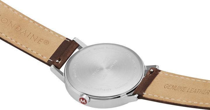 Actual product image Mondaine Classic - Vegan polished (Analogue wristwatch, Swiss made, 40 mm)