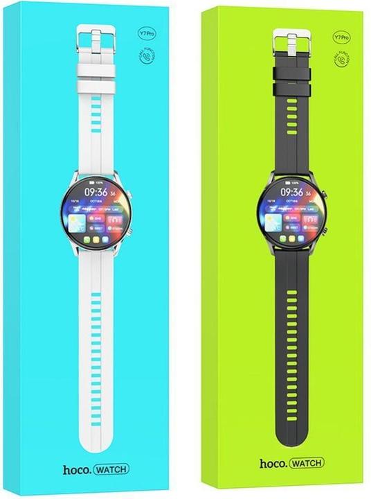 Produktbild Hoco Headphone with microphone smartwatch with call function Y7 Pro silver