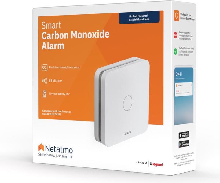 Image du produit Netatmo Détecteur de monoxyde de carbone