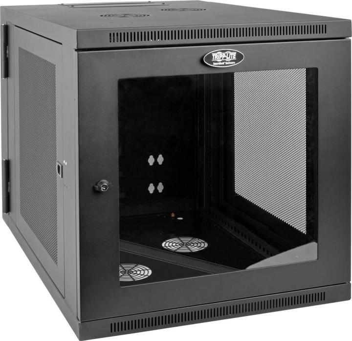 Actual product image Eaton SmartRack 12U Server-Depth Wall-Mount Small Rack Enclosure Clear Acrylic Window Hing (12 RU, 19 inch rack)