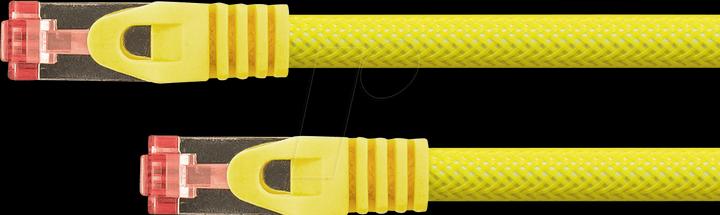 Image du produit Python RNS® Câble patch avec protection d'encliquetage et tresse en nylon, Cat. 6, S/FTP, PiMF, PVC (S/FTP, CAT6, 1.50 m)
